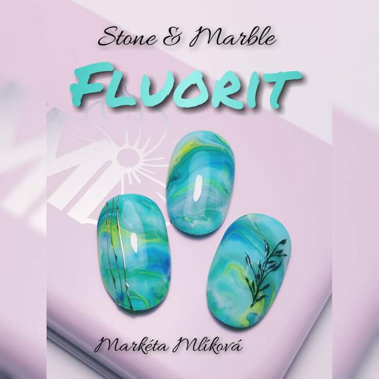 Zdobení nehtů Stone&Marble - Fluorit | Nehtové studio Brno-Slatina - Markéta Mlíková